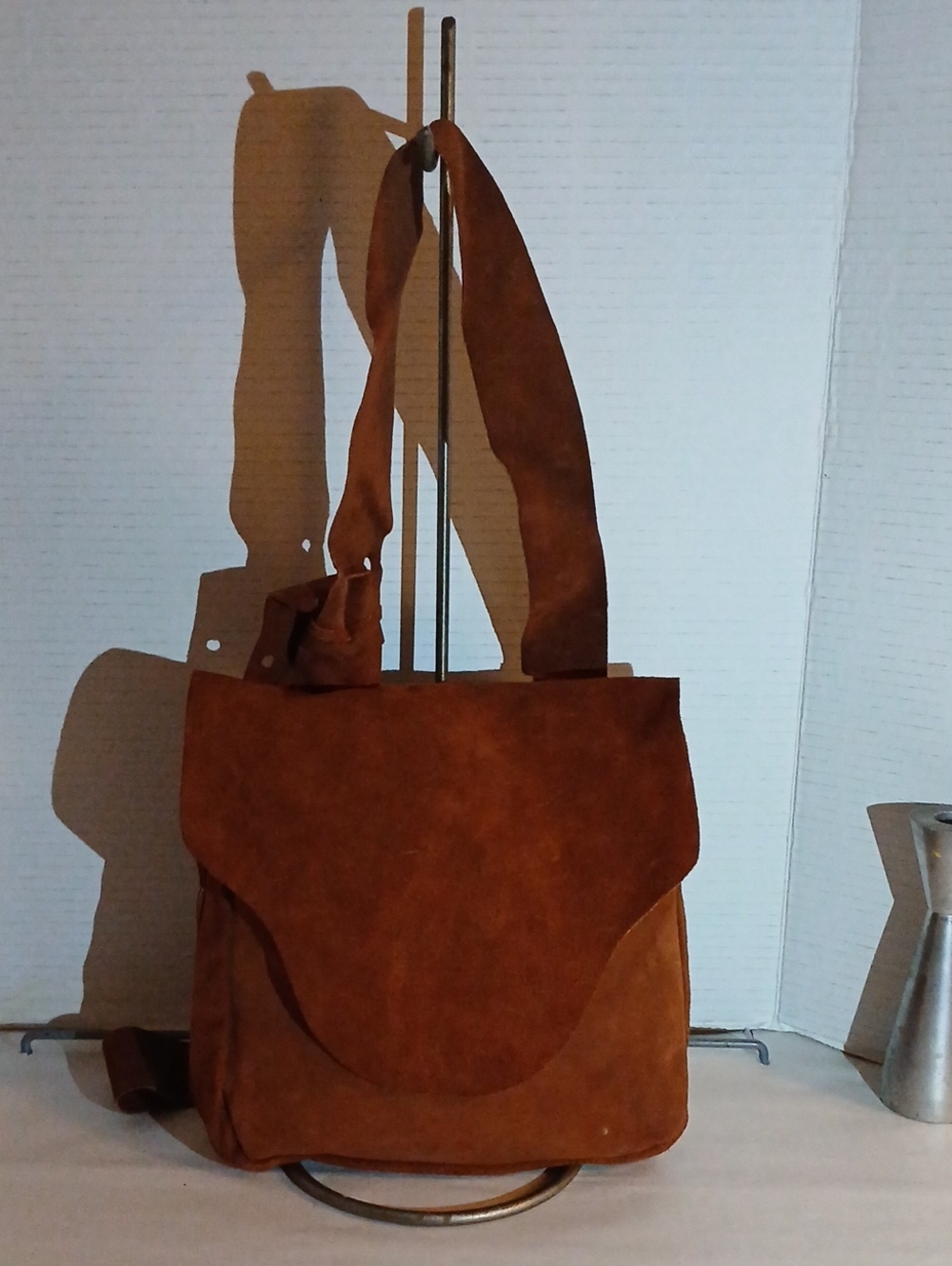 Kolpin Brown Suede Crossbody Possible Bag